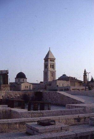 Blick auf den Turm der Erlöserkirche [Jerusalem, Israel-Exkursion]