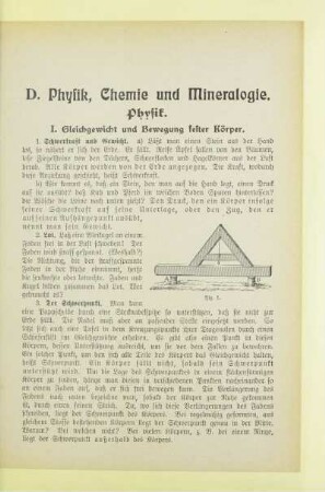 D. Physik, Chemie und Mineralogie