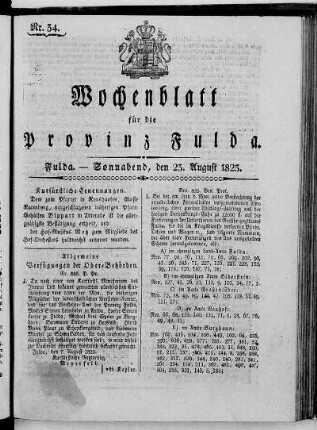 Nr. 34, Ausgabe vom 23. August 1823