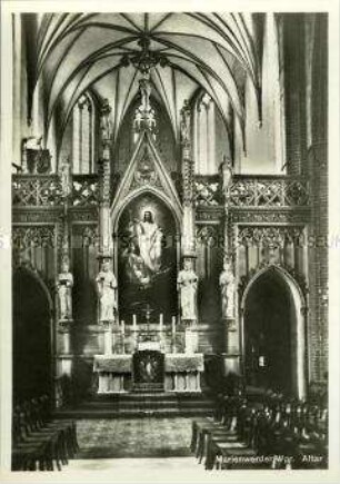Der Altar des Domes in Marienwerder/Westpreussen