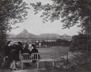 Aussicht vom Gaisberg auf Salzburg