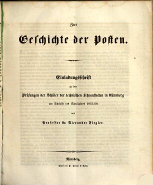 Jahresbericht über die Königliche Landwirthschafts- und Gewerbsschule II. Classe zu Wunsiedel : für das Schuljahr ... 1857/58