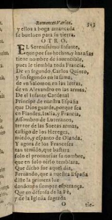 313-321, El Serenissimo Infante