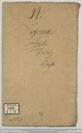 Symphonies - Mus.2389-N-10 : vl (2), vla, b - C; RV 111a