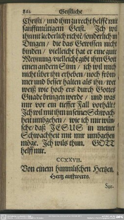 CCXXVII. Von einem himmlischen Hertzen