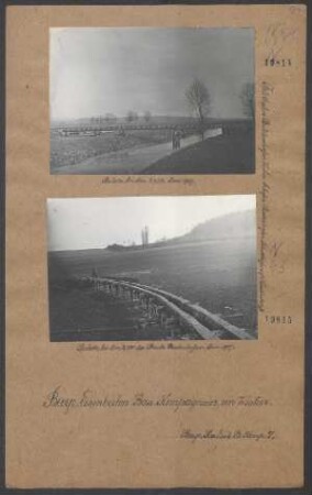 Brücke bei km 2,974. (Feldbahn Baldershofen-Weiher-Orhofen-Badenhofen- Schollhofen; Niedbahn)