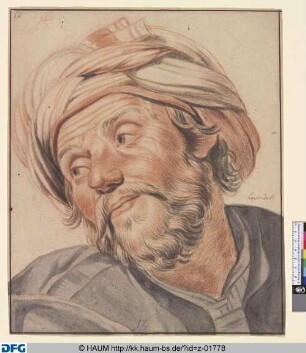 Kopf eines Mannes mit Turban