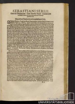 Vorred des Authoris an den günstigen Leser.