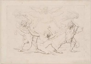 Fantasien, Blatt 5: Des Genius’ Geißelung (Des Genius’ Leiden)