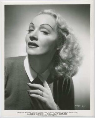 Marlene Dietrich (Los Angeles, 03.09.1947) (Archivtitel)