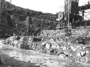 Krafthausbaugrube Staustufe Goßmannsdorf/Main