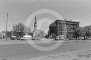Ehemaliger Rathausplatz (Latviešu Strēlnieku laukums) in Riga