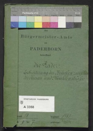 Pader. Brückenverbreiterung Kisau - Mühlenstraße