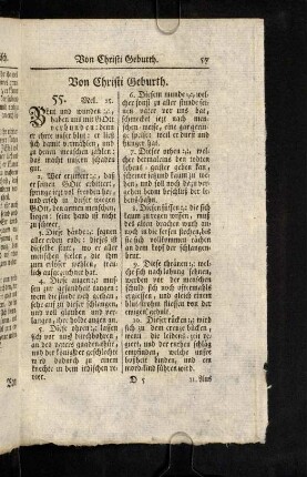 57-67, Von Christi Geburth