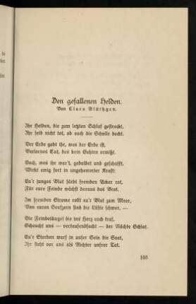 103-104, Den gefallenen Helden