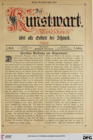 Heft 5 (1. Dezemberheft 1893)