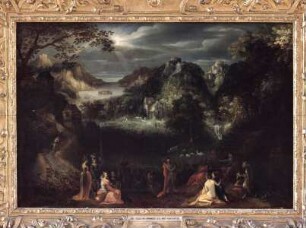 Das Urteil des Midas in einer Landschaft