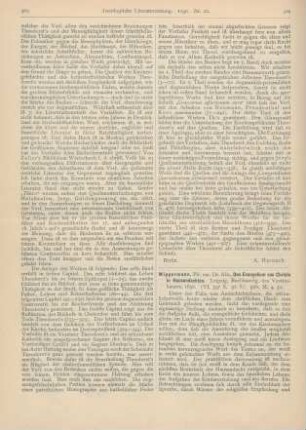 504-505 [Rezension] Wippermann, Alb., Das Evangelium von Christo in Hausandachten
