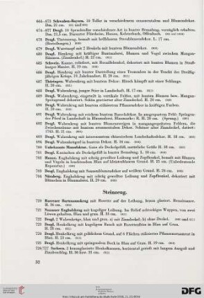 Steinzeug (Nr. 720-726)