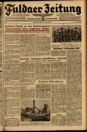 Ausgabe vom Mittwoch, den 10. Mai 1944.