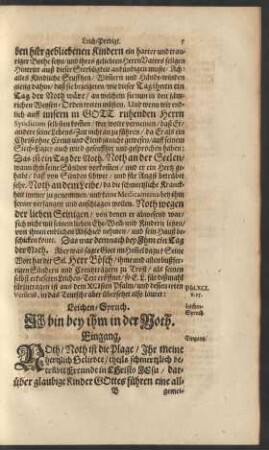 Leichen-Spruch. [Psal. XCI. v. 25.]