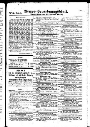 882. Ausgabe. Dienstag, 15. Februar 1916