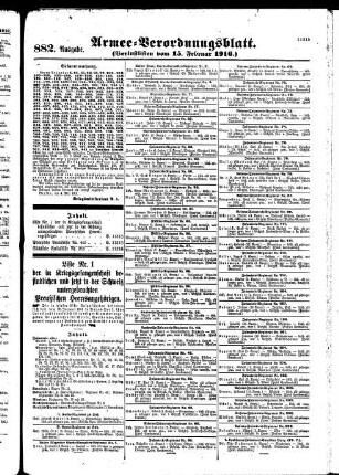 882. Ausgabe. Dienstag, 15. Februar 1916
