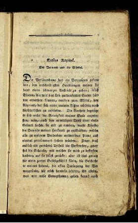 Erstes Kapitel. Der Vormund und die Mündel