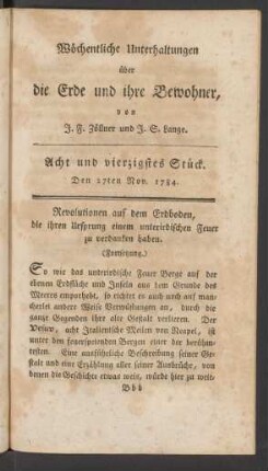 Acht und vierzigstes Stück