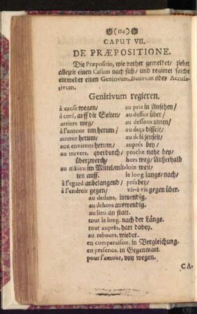 Caput VII. De Praepositione