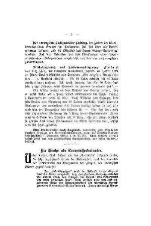 Die Kirche als Terrainspekulation