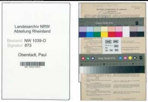 Entnazifizierung Paul Oberstadt , geb. 29.09.1886 (Fabrikant)