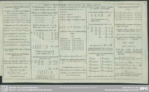 Tafel I. Hindenburgische Combinations- und andere Zeichen