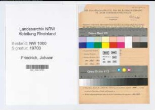 Entnazifizierung Johann Friedrich, geb. 24.03.1905 (Ingenieur)