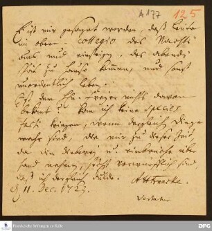 Brief von August Hermann Francke an Hieronymus Freyer.