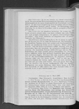 Sitzung am 11. Mai 1897.