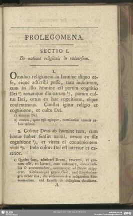 Prolegomena