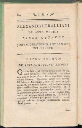 Alexandri Tralliani De Arte Medica Liber Octavus
