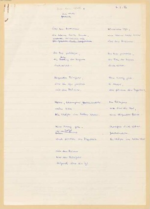 Heinz Piontek (1925-2003) Nachlass: Auf dem Wall - BSB Ana 465 A.1.1