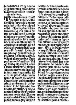 Tertia conditio necessaria ad visum.