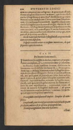 Cap. II. De Inventione medii.