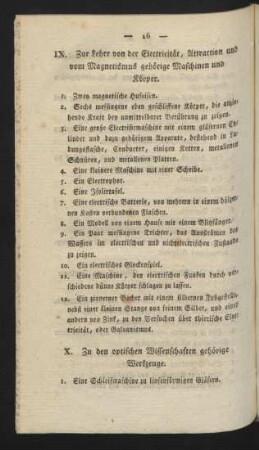 X. Zu den optischen Wissenschaften gehörige Werkzeuge.