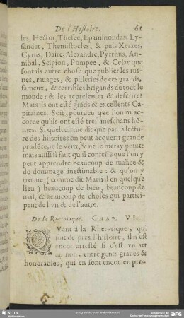 De la Rhetorique. Chap. VI.