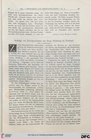 Beiträge zur Kunstgeschichte der Burg Heilsberg im Ermland