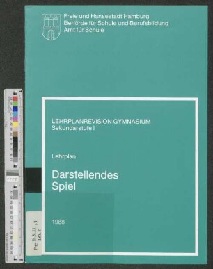 Lehrplan Darstellendes Spiel