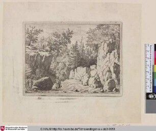[Die Inschrift im Stein; L'inscription; The Inscription on the Rock]