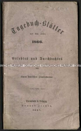 Abhandlung über die Vorgeschichte des Deutsch-österreichischen Krieges 1866