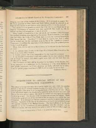 Introduction To Official Report Of The Emigration Conference.