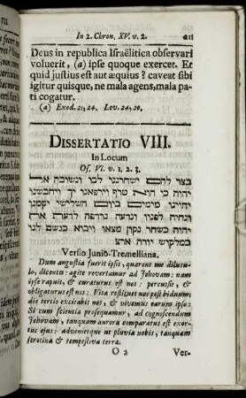 Dissertatio VIII.