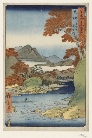 Yamato, Tatsuta-yama tatsuta-gawa, aus: "Berühmte Ansichten der 60 Provinzen"